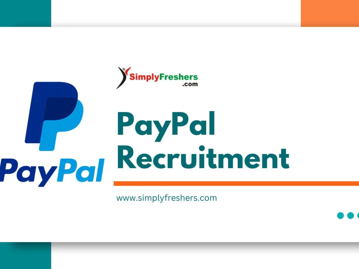 PayPal Recruitment for Freshers